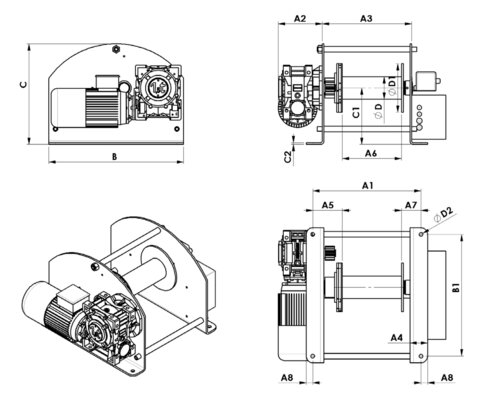  E-vinča  250-3000kg Rasējums