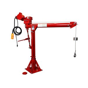 Portable Davit Crane 5PT20 with electrical winch, wire and pedestal base